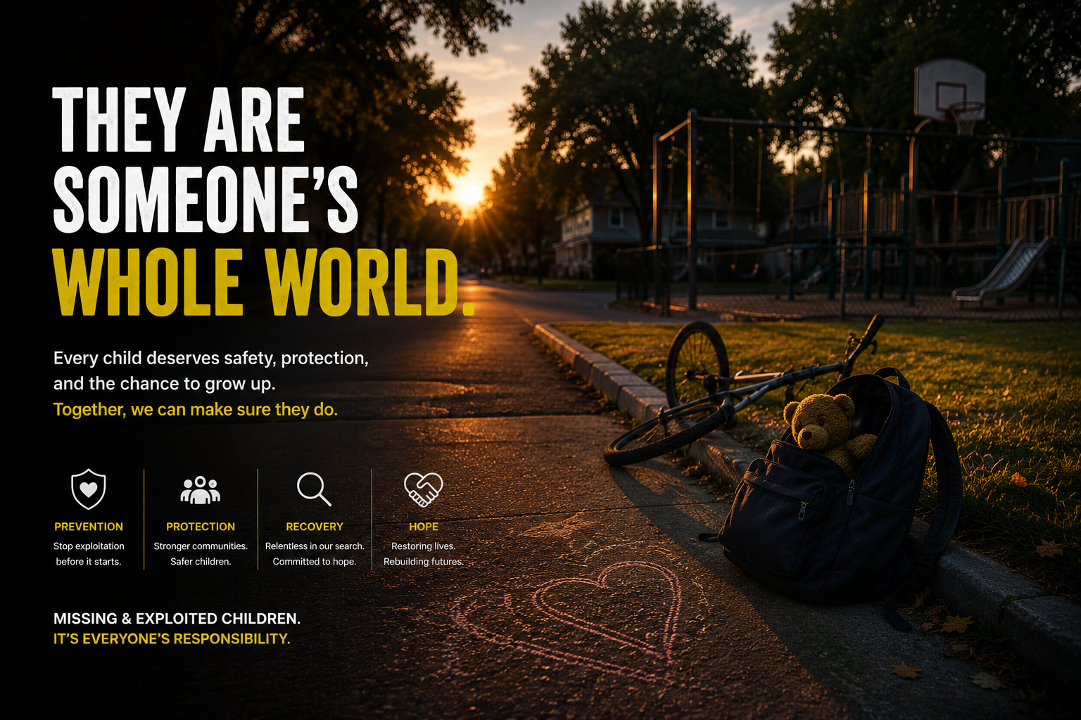 Black Lives Matter Support: child safety resources, exploitation awareness, and youth suicide prevention.
