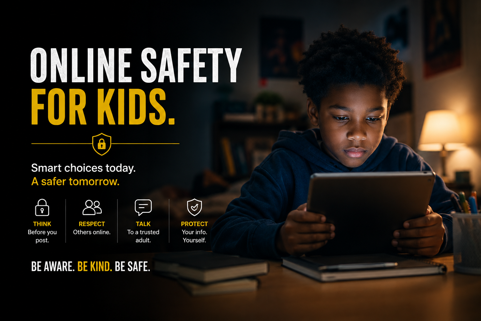 Online safety for kids: what children meet online, what to set up on their devices, and the signs something is wrong.