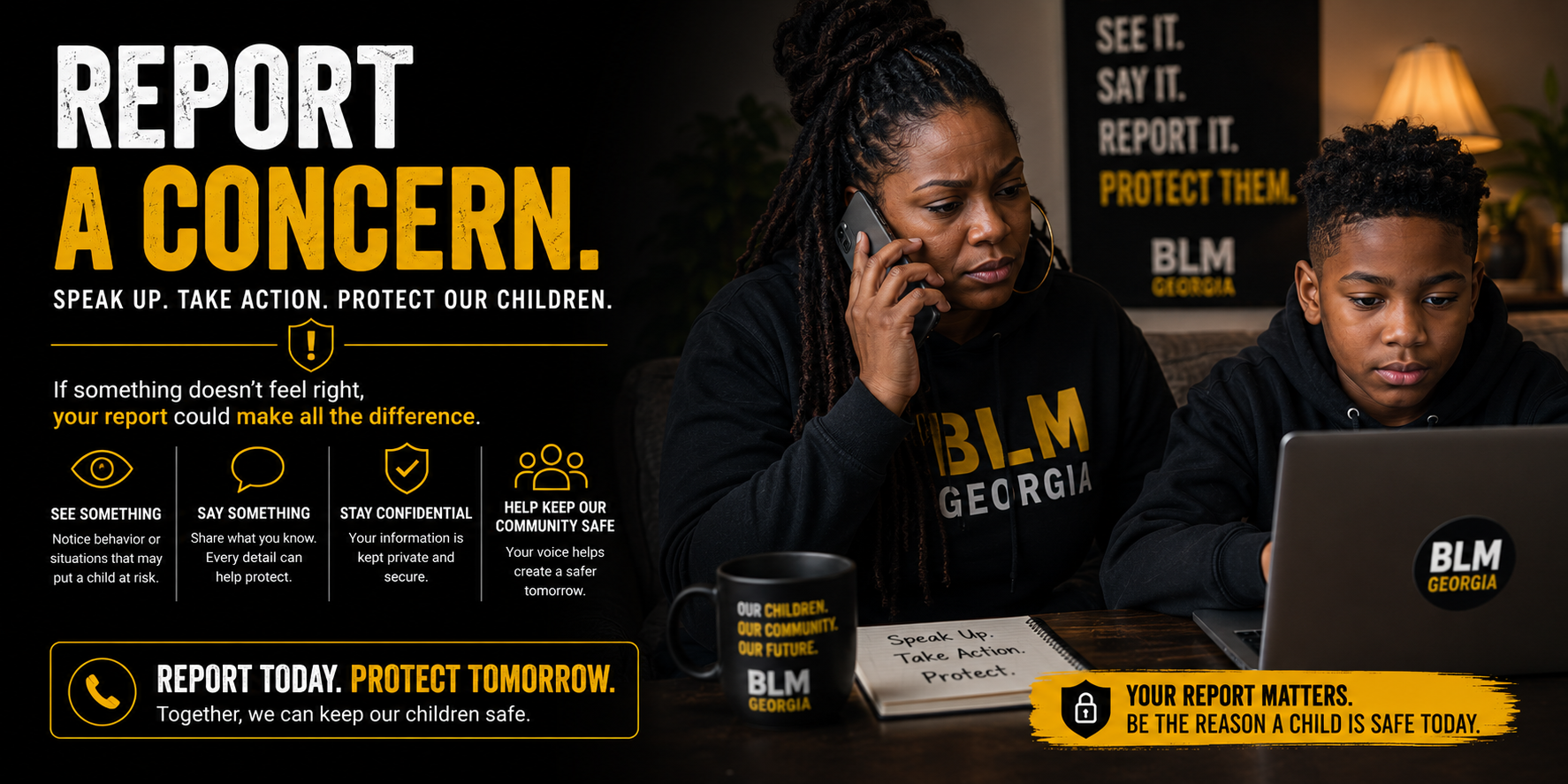 How to report concerns about a child: who to call and what happens next. You do not need proof to make a report.